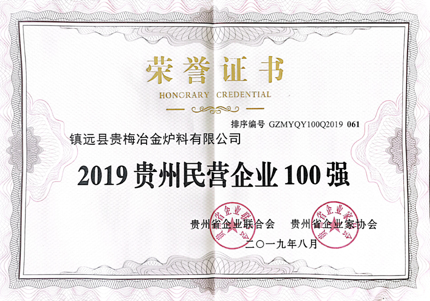 2019贵州民营企业100强