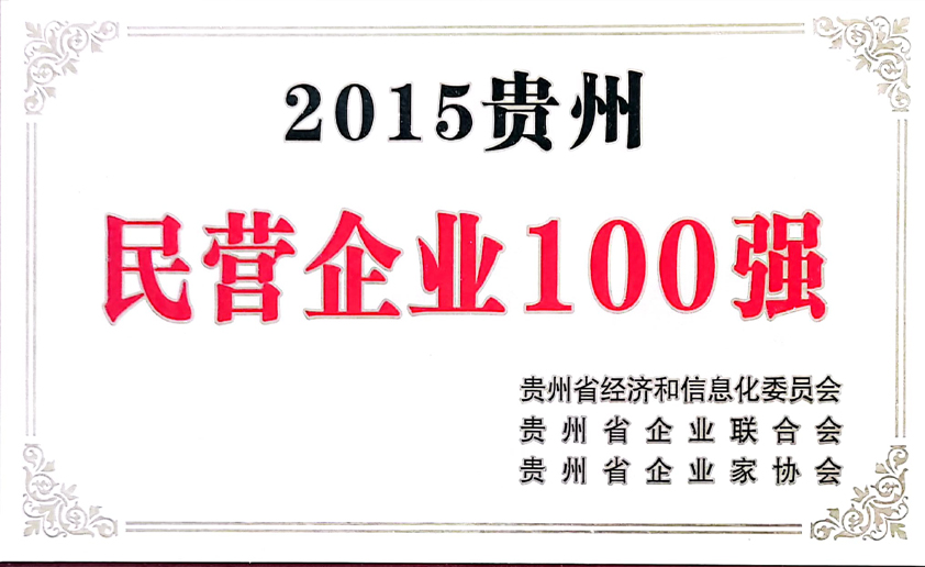 2015贵州民营企业100强